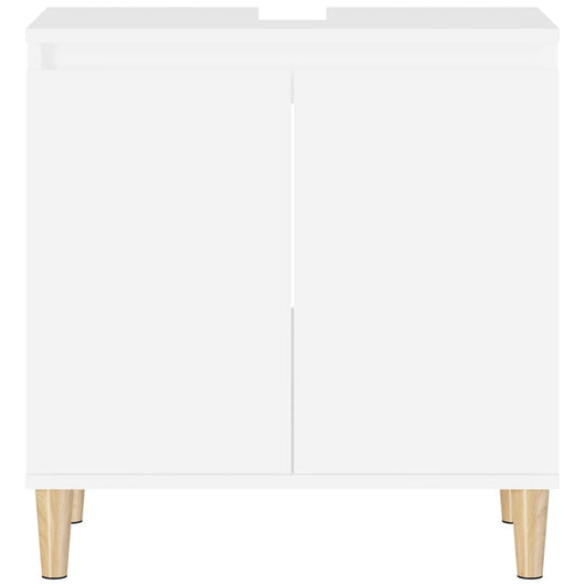 Mobile lavabo sotto il lavabo del bagno 58 x 33 x 60 cm multistrato bianco 02_0006805