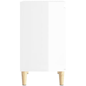 Mobile Lavabo Bianco Lucido 58x33x60 cm in Legno Multistrato 821254