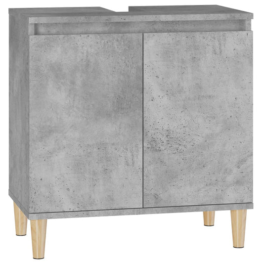 Mobile Lavabo Grigio Cemento 58x33x60 cm in Legno Multistrato 821256