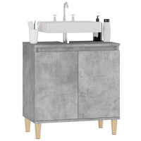 Mobile Lavabo Grigio Cemento 58x33x60 cm in Legno Multistrato 821256