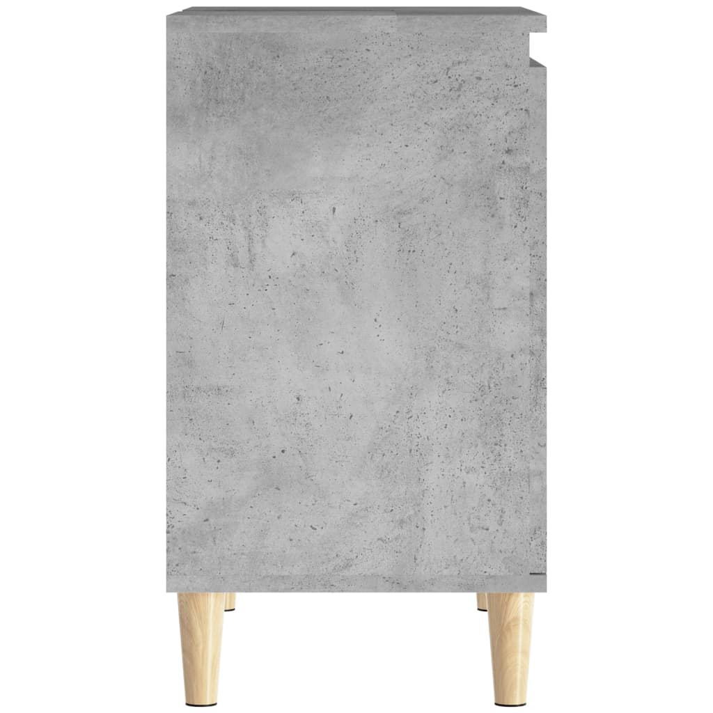 Mobile Lavabo-Armadietto da bagno Grigio Cemento 58x33x60 cm in Legno Multistrato 284978