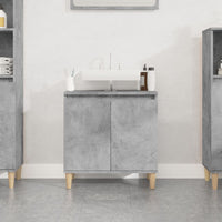 Mobile Lavabo Grigio Cemento 58x33x60 cm in Legno Multistratocod mxl 80332