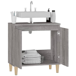 Mobile Lavabo Grigio Sonoma 58x33x60 cm in Legno Multistrato 821258