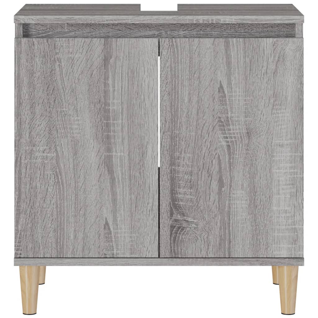 Mobile Lavabo Grigio Sonoma 58x33x60 cm in Legno Multistrato 821258