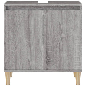Mobile Lavabo Grigio Sonoma 58x33x60 cm in Legno Multistrato 821258