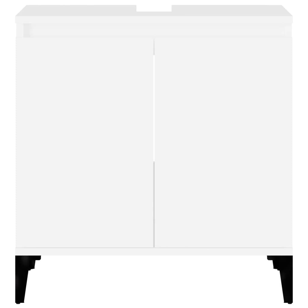 Mobile lavabo sottolavabo 58 x 33 x 60 cm multistrato bianco 02_0006806