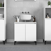 Mobile Lavabo Bianco 58x33x60 cm in Legno Multistratocod mxl 106309