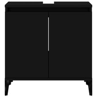 Mobile lavabo nero 58 x 33 x 60 cm in derivati ​​del legno 02_0006841