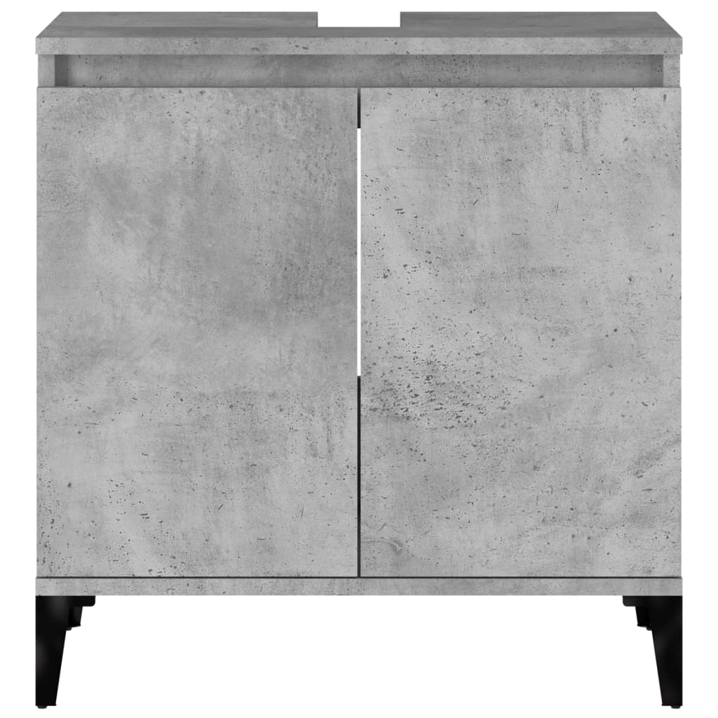 Base lavello 58 x 33 x 60 cm derivati ​​del legno cemento grigio 02_0006836