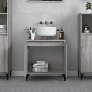 Mobile Lavabo Grigio Sonoma 58x33x60 cm in Legno Multistrato 821266