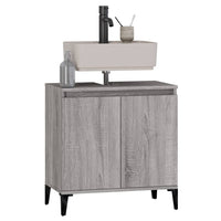 Mobile Lavabo Grigio Sonoma 58x33x60 cm in Legno Multistrato 821266