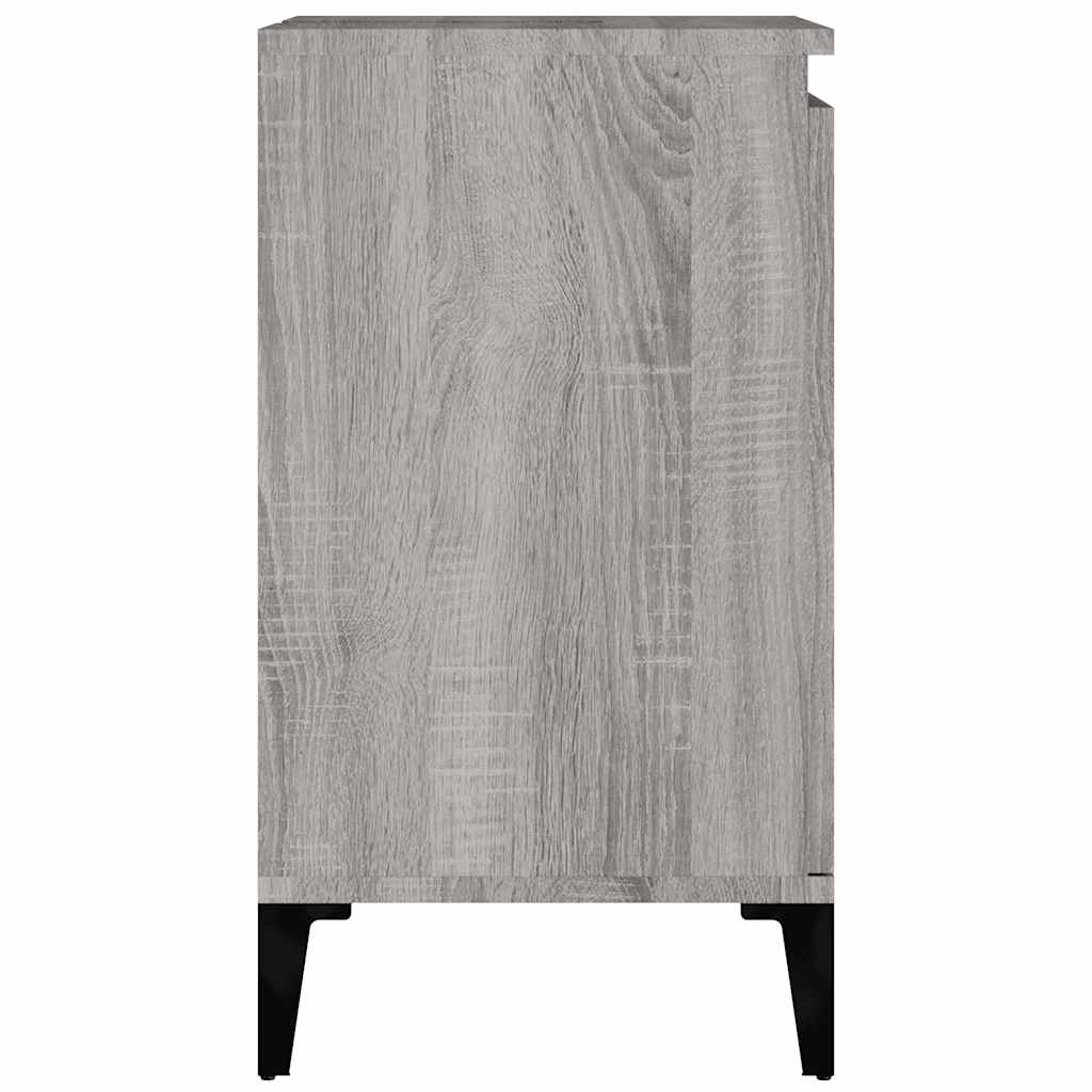 Mobile Lavabo-Armadietto da bagno Grigio Sonoma 58x33x60 cm in Legno Multistrato 248712