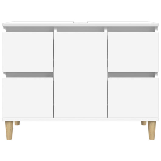 Mobile lavabo sottolavabo 80 x 33 x 60 cm multistrato bianco 02_0006807