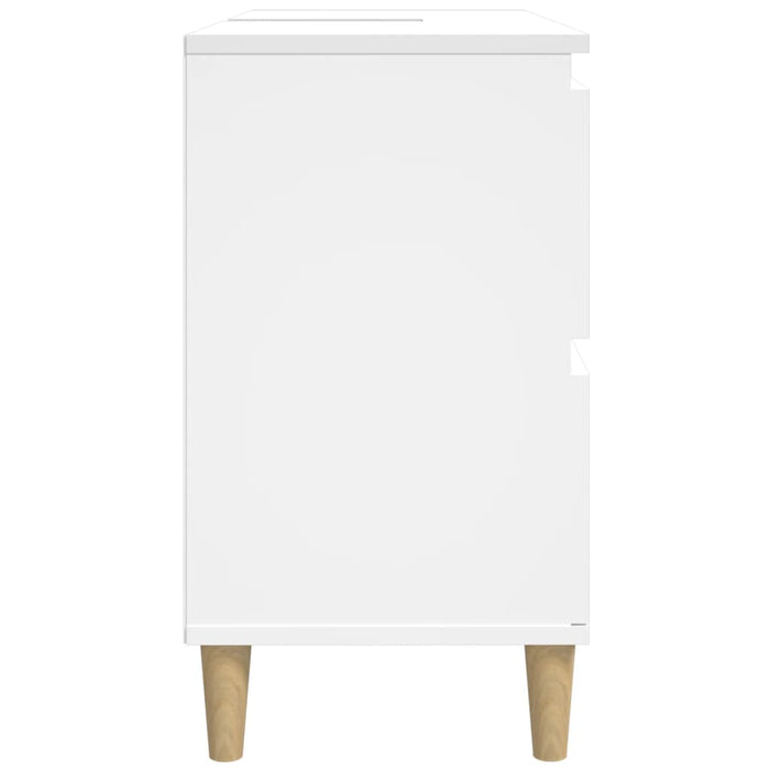 Mobile Lavabo Bianco 80x33x60 cm in Legno Multistrato 821268