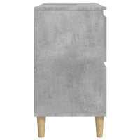 Mobile Lavabo Grigio Cemento 80x33x60 cm in Legno Multistrato 821272