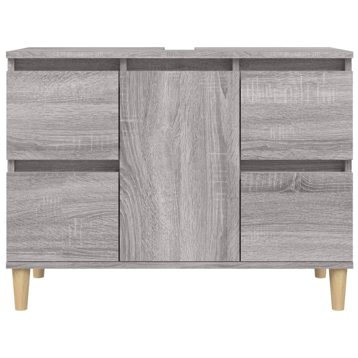 Mobile Lavabo Grigio Sonoma 80x33x60 cm in Legno Multistrato 821274