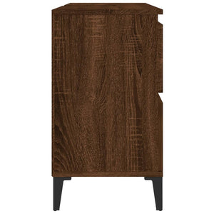 Mobile Lavabo Rovere Marrone 80x33x60 cm in Legno Multistrato 821283