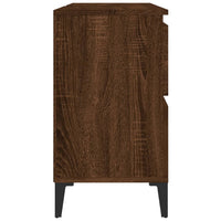 Mobile Lavabo-Armadietto da bagno Rovere Marrone 80x33x60 cm in Legno Multistrato 924654