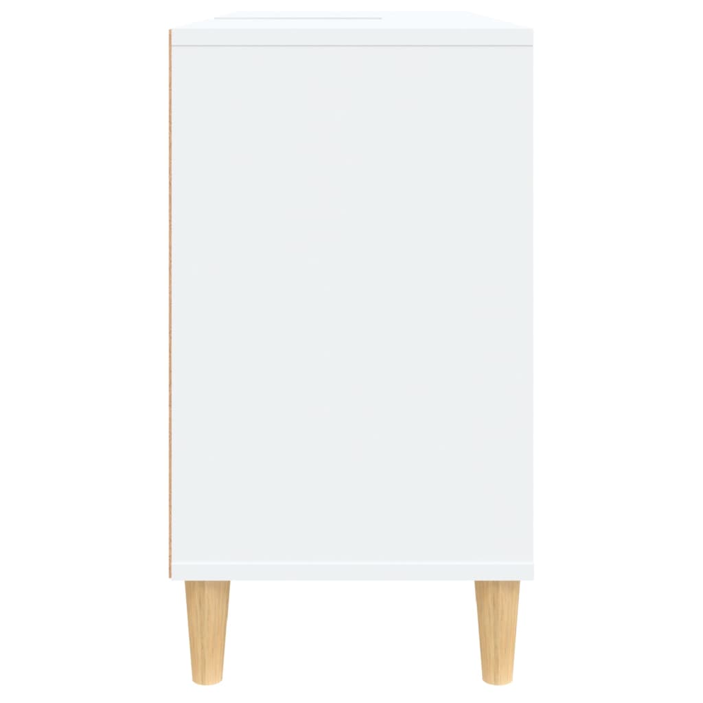 Mobile Lavabo-Armadietto da bagno Bianco 80x33x60 cm in Legno Multistrato 745780