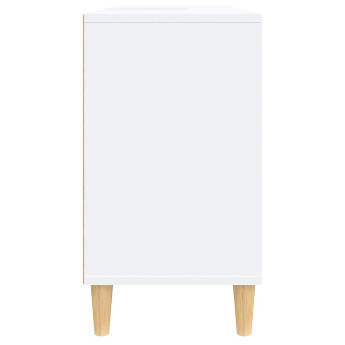 Mobile Lavabo-Armadietto da bagno Bianco 80x33x60 cm in Legno Multistrato 745780