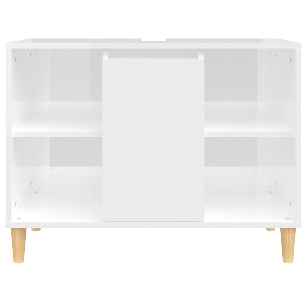Mobile portalavabo 80 x 33 x 60 cm multistrato bianco lucido 02_0006814