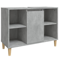 Mobile Lavabo Grigio Cemento 80x33x60 cm in Legno Multistrato 821288