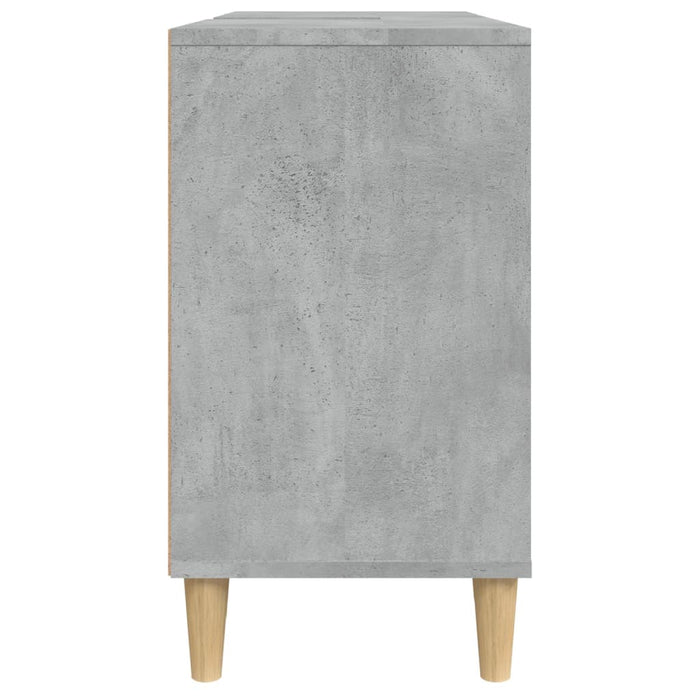 Mobile Lavabo Grigio Cemento 80x33x60 cm in Legno Multistrato 821288
