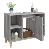 Mobile Lavabo Grigio Sonoma 80x33x60 cm in Legno Multistrato 821290