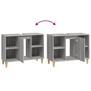 Mobile lavabo da bagno 80 x 33 x 60 cm multistrato grigio 02_0006850