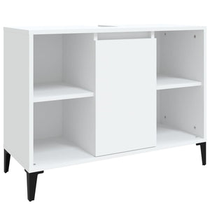 Mobile Lavabo Bianco 80x33x60 cm in Legno Multistrato 821292