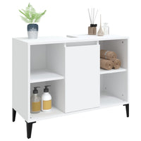 Mobile Lavabo Bianco 80x33x60 cm in Legno Multistrato 821292