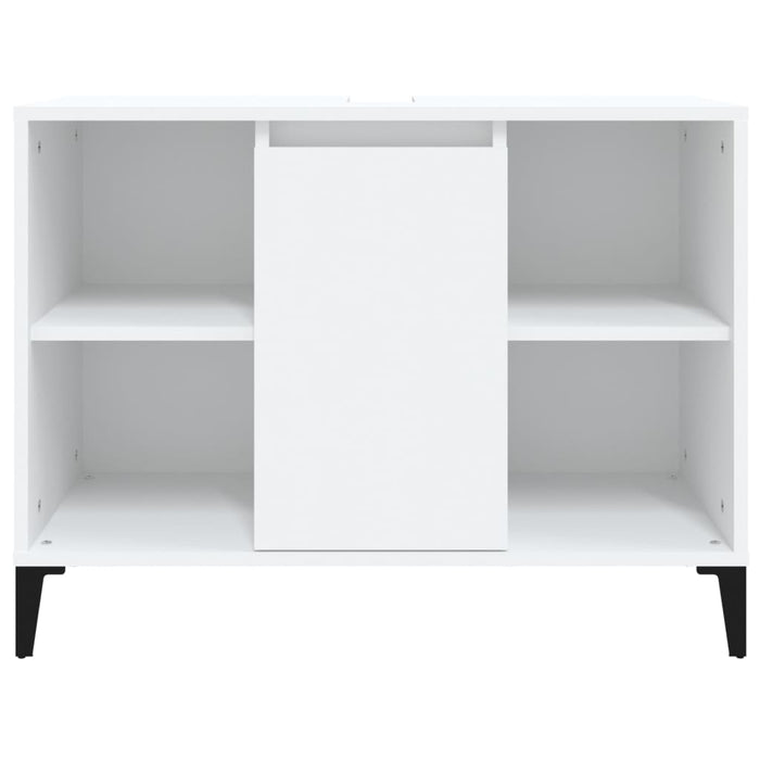 Mobile Lavabo Bianco 80x33x60 cm in Legno Multistrato 821292