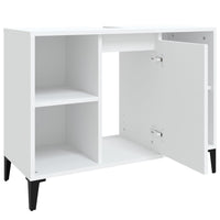 Mobile Lavabo Bianco 80x33x60 cm in Legno Multistrato 821292