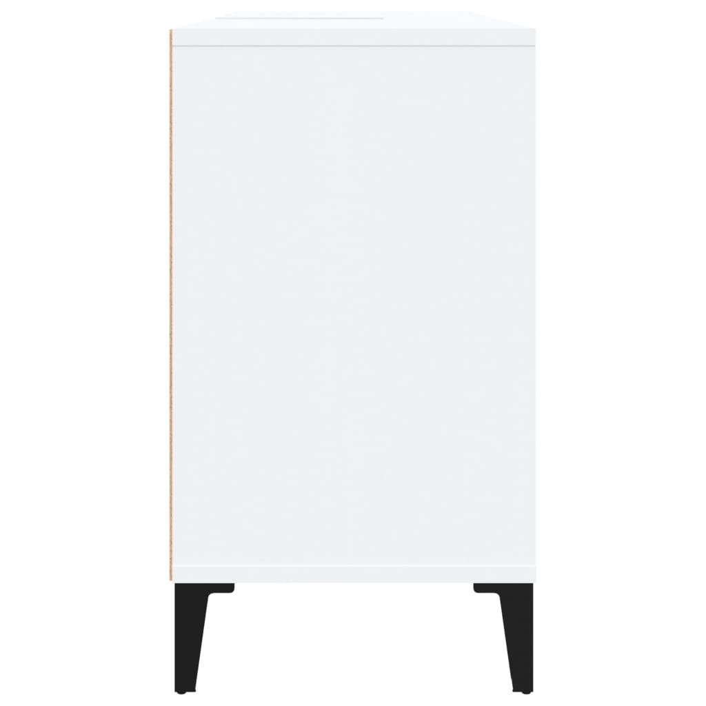 Mobile Lavabo Bianco 80x33x60 cm in Legno Multistrato 821292