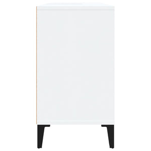 Mobile Lavabo-Armadietto da bagno Bianco 80x33x60 cm in Legno Multistrato 558280