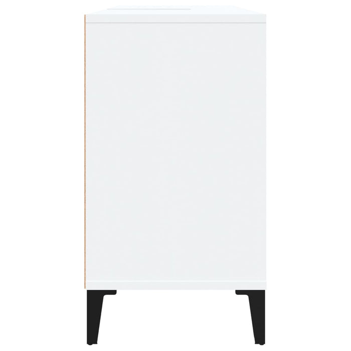 Mobile Lavabo-Armadietto da bagno Bianco 80x33x60 cm in Legno Multistrato 558280