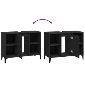 Mobile lavabo da bagno 80 x 33 x 60 cm multistrato nero 02_0006845