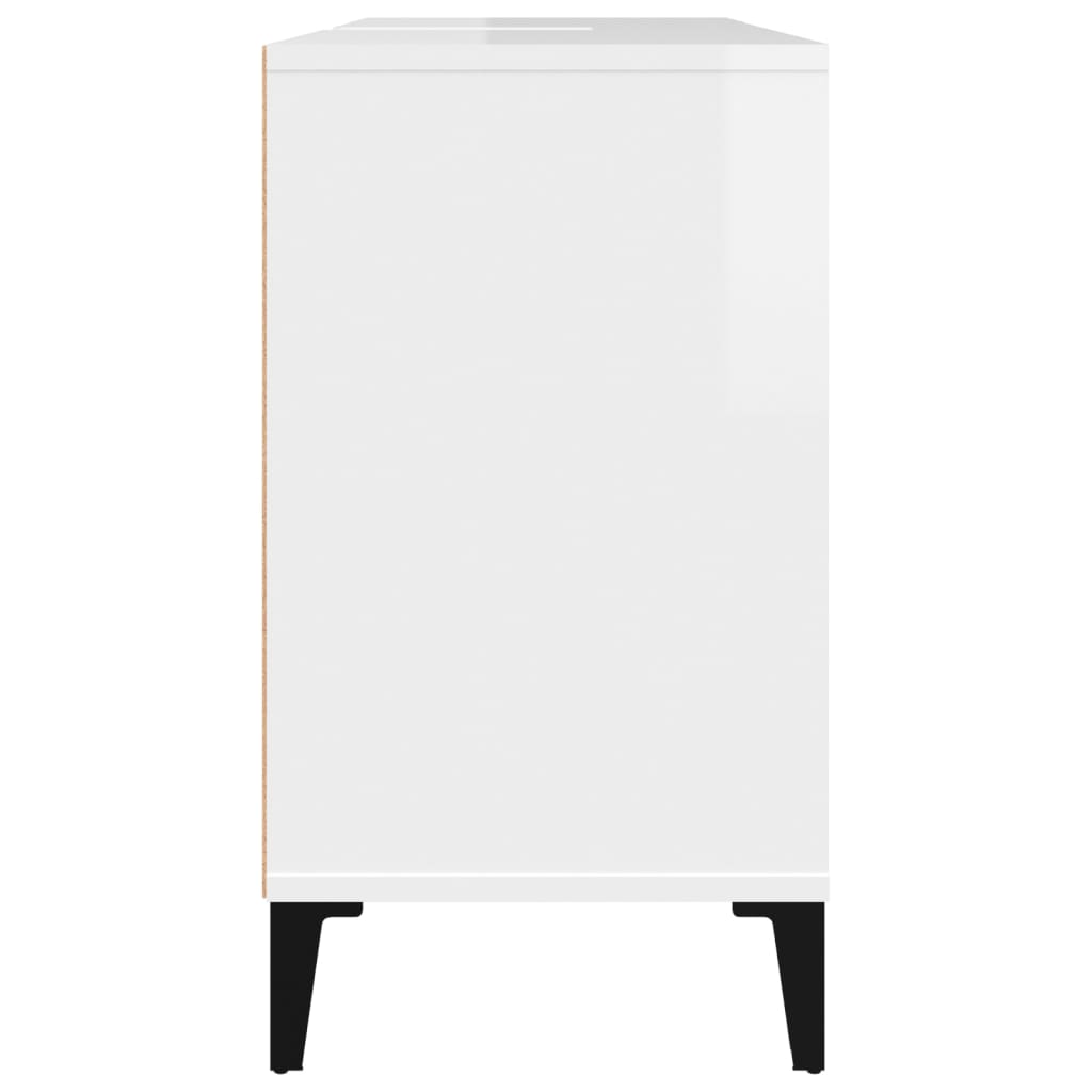 Mobile lavabo da bagno 80 x 33 x 60 cm multistrato bianco lucido 02_0006813