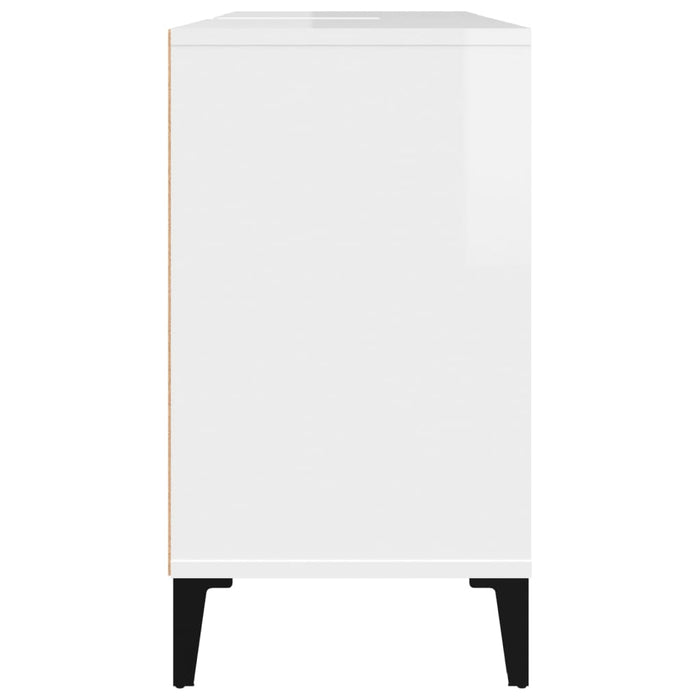Mobile lavabo da bagno 80 x 33 x 60 cm multistrato bianco lucido 02_0006813