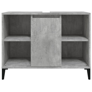 Mobile Lavabo Grigio Cemento 80x33x60 cm in Legno Multistrato 821296
