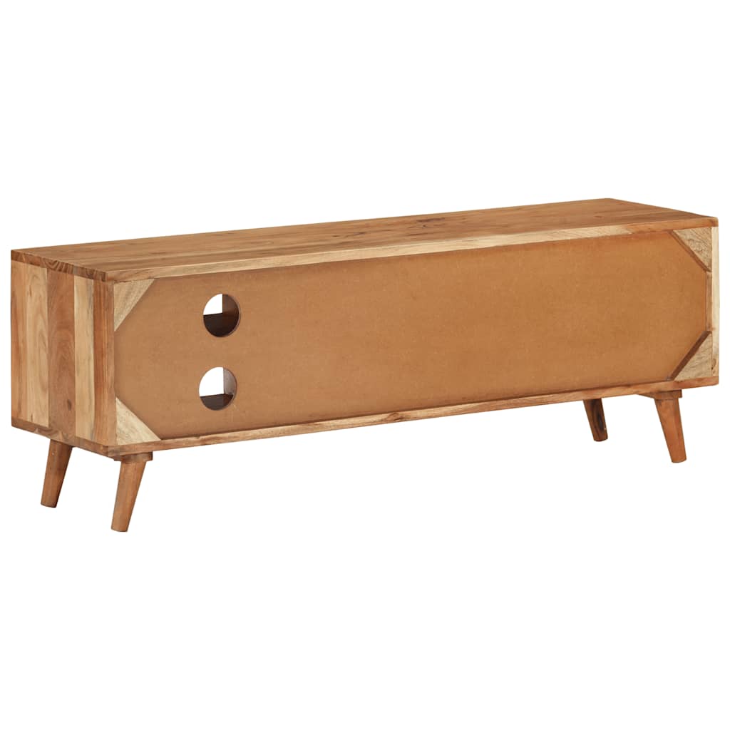 Mobile Porta TV-Mobile per TV-Credenza TV 112x30x40 cm in Legno Massello di Acacia