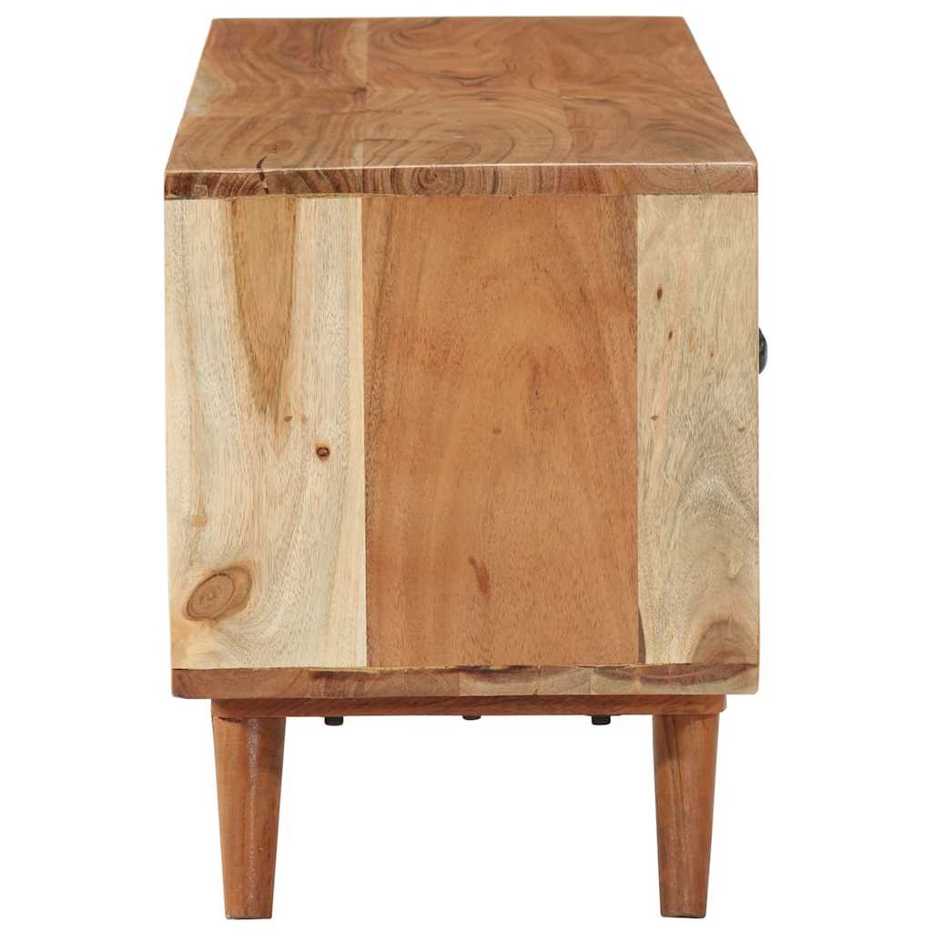 Mobile Porta TV-Mobile per TV-Credenza TV 112x30x40 cm in Legno Massello di Acacia