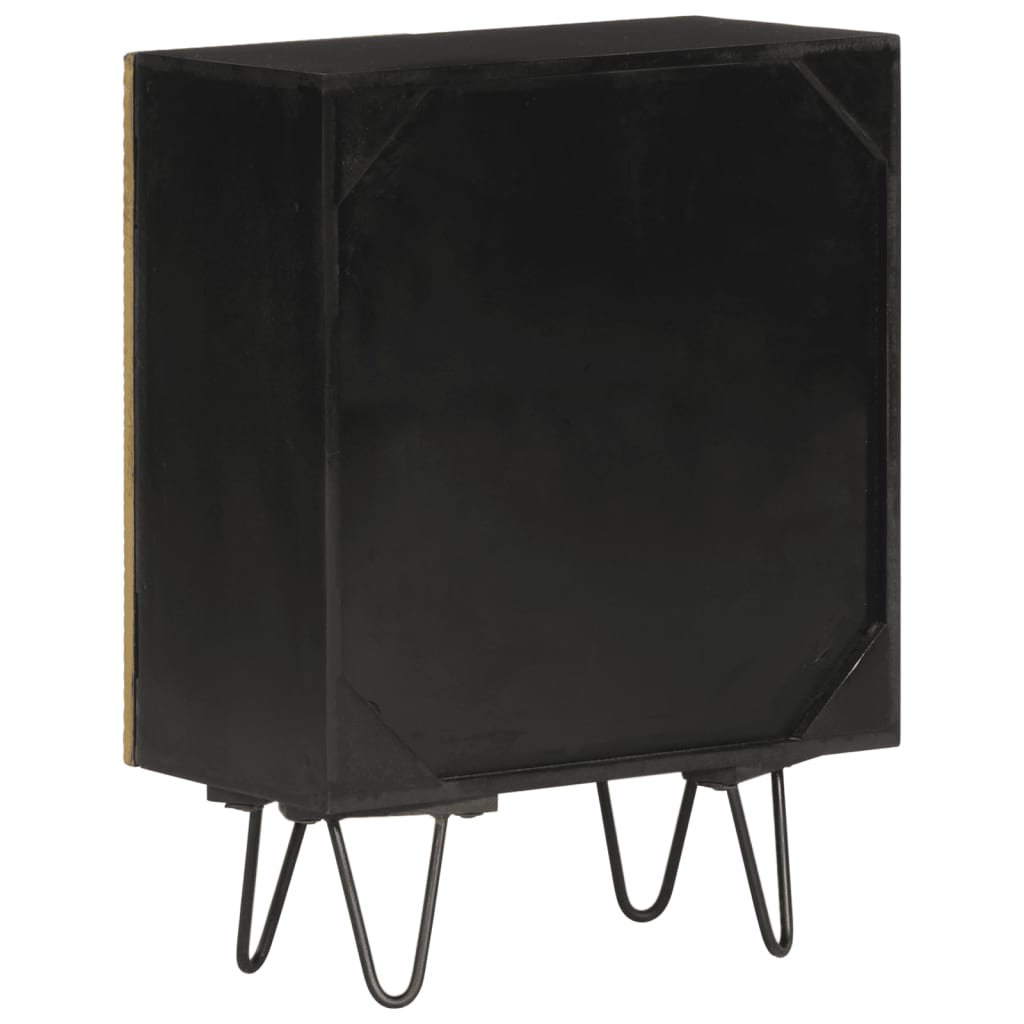 Credenza-Buffet-Armadio da cucina 55x30x75 cm in Legno Massello di Mango