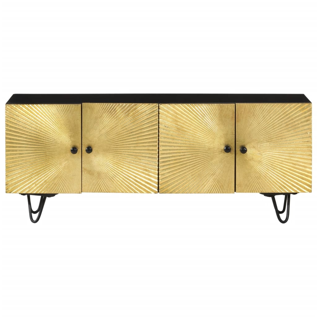 Mobile Porta TV 110x30x45 cm in Legno Massello di Mango