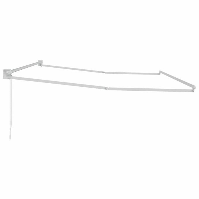 Tenda da Sole Bianco 5 x 3 m Metallo