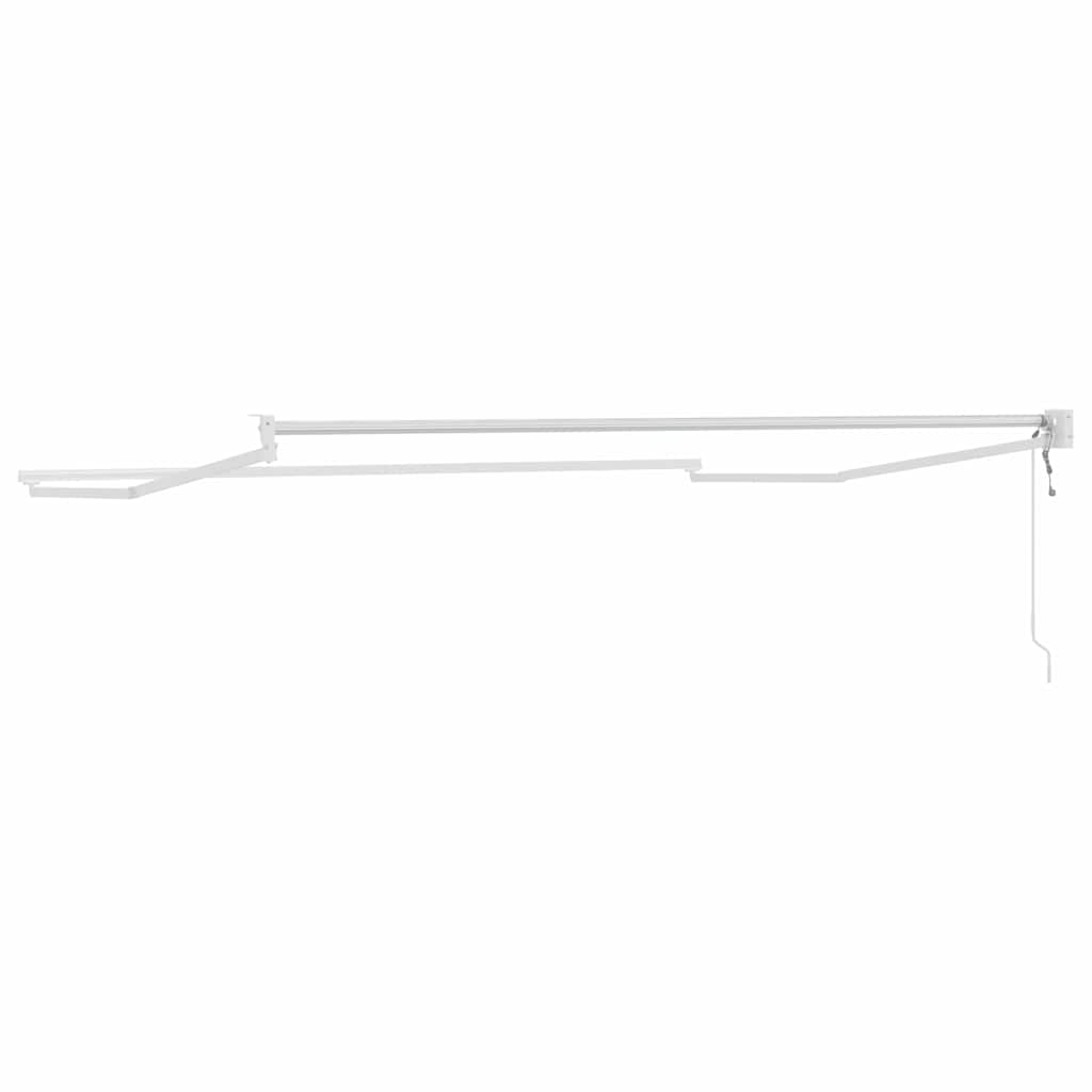 Tenda da Sole Bianco 3,5 x 2,5 m Metallo 362022