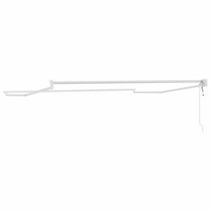 Tenda da Sole Bianco 3,5 x 2,5 m Metallo 362022
