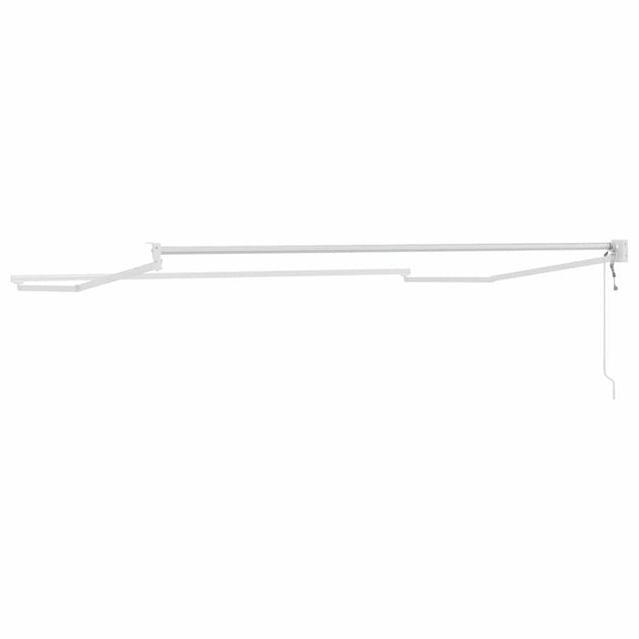 Tenda da Sole Bianco 3,5 x 2,5 m Metallo 362022