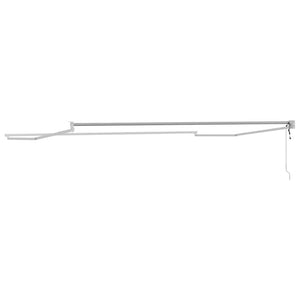Tenda da Sole Bianco 4 × 3 m Metallo 362023