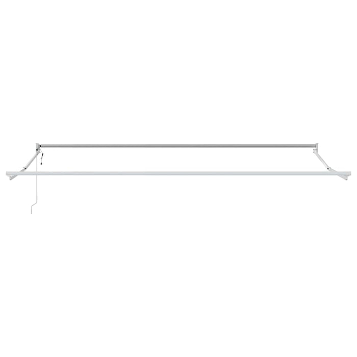 Tenda da Sole Bianco 4 × 3 m Metallo 362023